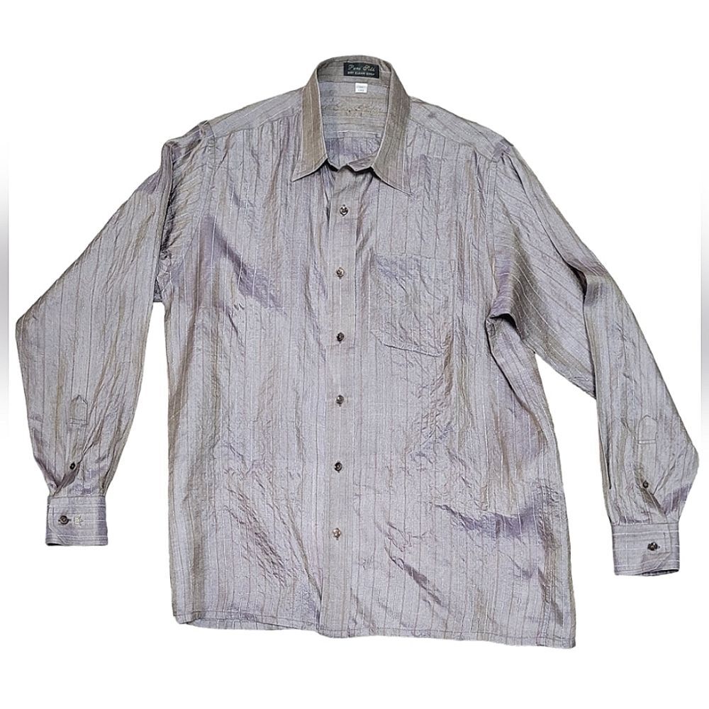 Louis Philippe Silk Iridescent Button-Down